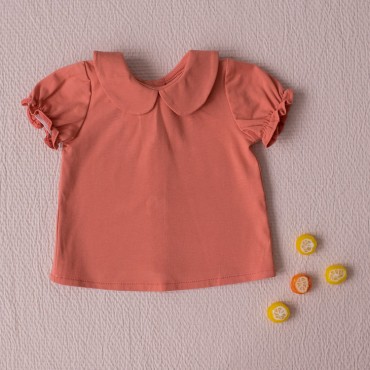Camiseta bebé coral