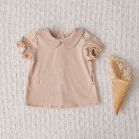 CAMISETA BEBÉ BEIGE