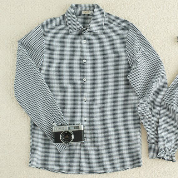 CAMISA VICHY MARINO