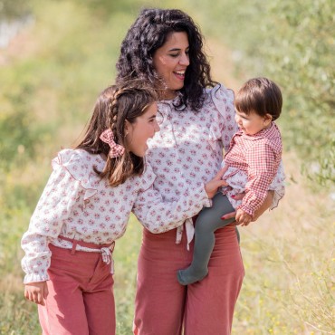 Camisa volantes Flor Carmen