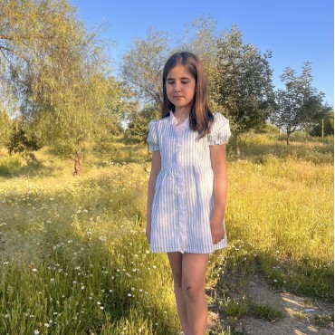 vestido raya agua