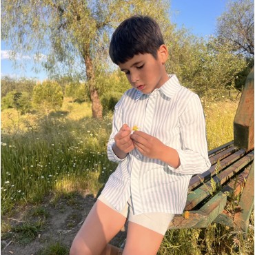 camisa niño raya agua