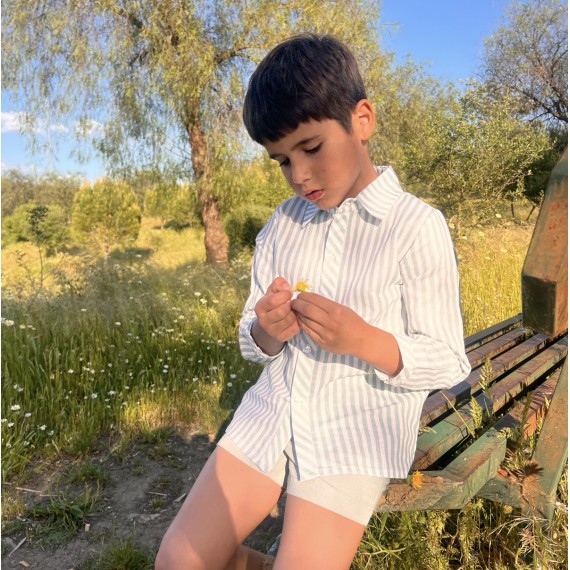 camisa niño raya agua