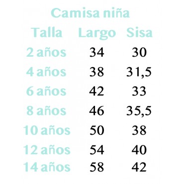camisa coralitos