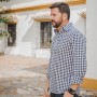 Camisa Hombre Vichy Marino