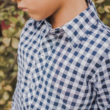 Camisa Niño Vichy Marino