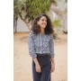 Camisa Mujer Vichy Marino