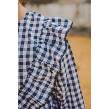 Camisa Niña Vichy Marino