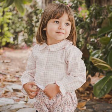 CAMISA BEBÉ VICHY ROSA