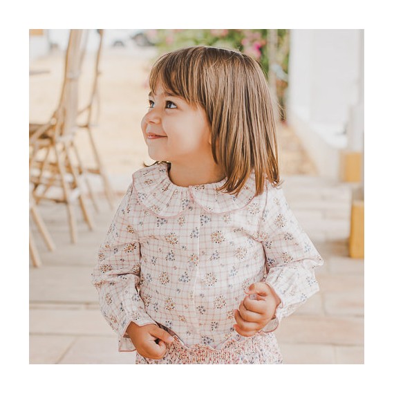 camisa bebé vichy nata
