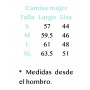 camisa mujer vichy nata