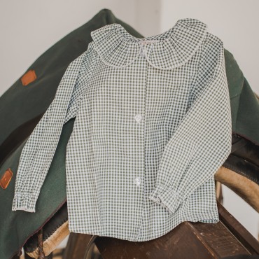 Camisa Bebe Vichy Verde