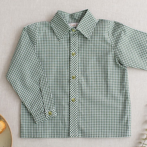 Camisa Niño Vichy Verde