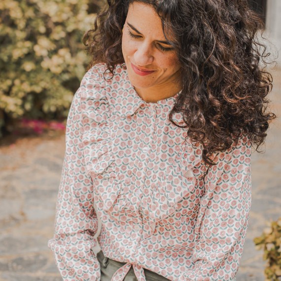 Camisa Mujer Flor Campo