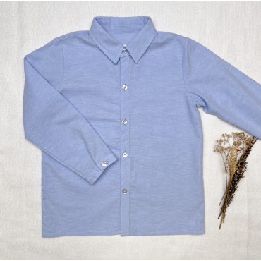 camisa celeste niño