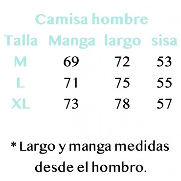 camisa celeste hombre